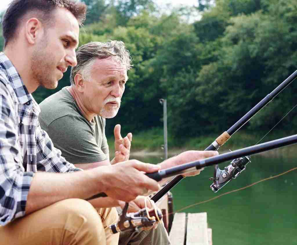 Fishing lake at Highfield Lodge Park